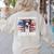 Boston Terrier Dad American Flag 4th Of July Dog Fathers Day Women's Sweatshirt Back Print Sand