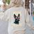 Boston Terrier Dad Boston Bull Bostie Dog Women's Sweatshirt Back Print Sand