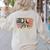 Boston Terrier Dad Dog Lovers American Flag 4th Of July For Women Men Women's Sweatshirt Back Print Sand