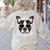 Boston Terrier Dad Father’s Day Dog Dad Men’s Women's Sweatshirt Back Print Sand