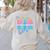 Boston Terrier Dad Retro Women's Sweatshirt Back Print Sand