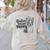 Boston Terrier Dog Bostie Mom Idea For Women Women's Sweatshirt Back Print Sand