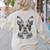 Boston Terrier Dog Bostie Nature Memorial Idea Men Women Women's Sweatshirt Back Print Sand
