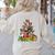 Boston Terrier Dog Christmas Tree Lights Xmas Pajama For Men Women Kids Women's Sweatshirt Back Print Sand