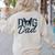 Boston Terrier Dog Dad Women's Sweatshirt Back Print Sand