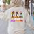 Boston Terrier Dog Halloween Christmas Hallothanksmas Men Women Kids Women's Sweatshirt Back Print Sand