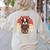 Boston Terrier Dog Japanese Style Samurai Dogs Women's Sweatshirt Back Print Sand