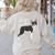 Boston Terrier Dog Mom Woman Women Women's Sweatshirt Back Print Sand