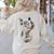 Boston Terrier Dog Graphic Pet Art Boston Terrier For Men Women Kids Women's Sweatshirt Back Print Sand