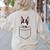 Boston Terrier Dog In The Pocket Boston Terrier For Men Women Girls Kids Women's Sweatshirt Back Print Sand