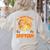 My Boston Terrier Dog Rides Shotgun Witch Halloween Men Women Women's Sweatshirt Back Print Sand