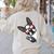 Boston Terrier Dog From Side Boston Bull Women's Sweatshirt Back Print Sand