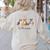 Boston Terrier Fall Pumpkin Tis The Season Autumn Women Women's Sweatshirt Back Print Sand