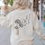 Boston Terrier Flower Fly Dandelion Dog Lover Dog Dad Women's Sweatshirt Back Print Sand