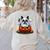 Boston Terrier Ghost Boo Halloween Kids Women's Sweatshirt Back Print Sand