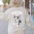 Boston Terrier Girl Cute Cartoon For Dog Owners Pet Terrier Women's Sweatshirt Back Print Sand