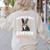 Boston Terrier Groovy World's Best Boston Mom Women's Sweatshirt Back Print Sand