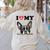 Boston Terrier I Heart My Dog Dog Lover Women's Sweatshirt Back Print Sand
