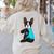 Boston Terrier I Love Mom Apparel Women's Sweatshirt Back Print Sand