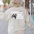 Boston Terrier Lover Coffee And Boston Terriers Women's Sweatshirt Back Print Sand