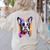 Boston Terrier Lover Pop Art Color Boston Terrier Dog For Men Women Girls Kids Women's Sweatshirt Back Print Sand