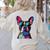 Boston Terrier Lovers Pop Art Boston Terrier Women's Sweatshirt Back Print Sand