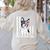 Boston Terrier Papa Cool Dog Lover USA American Flag Men Women Women's Sweatshirt Back Print Sand
