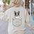 Boston Terrier In The Pocket Cute Boston Terrier Dog Lovers Men Women Girls Kids Women's Sweatshirt Back Print Sand