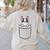Boston Terrier In The Pocket Cute Boston Terrier Dog For Men Women Girls Kids Women's Sweatshirt Back Print Sand