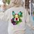 Boston Terrier In Red Day Of The Dead Sugar Skull Dog Women's Sweatshirt Back Print Sand