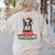 Boston Terrier Santa Claus Christmas Dog Women's Sweatshirt Back Print Sand