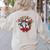 Boston Terrier Santa Claus Elf Reindeer Christmas Dog X-Mas Women's Sweatshirt Back Print Sand