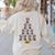 Boston Terrier Santa Hat Xmas Light Men Women Christmas Tree Women's Sweatshirt Back Print Sand