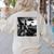 Boston Terrier Graphic Selfie With UFOs Weird Aliens Women's Sweatshirt Back Print Sand