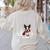 Boston Terrier In The Snow Merry Christmas Winter Women's Sweatshirt Back Print Sand