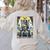 Boston Terrier Tarot Card Dog Women's Sweatshirt Back Print Sand