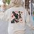 Boston Terrier Is My Valentine Cute Pet Dog Owner Valentine Women's Sweatshirt Back Print Sand