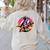 Boston Terrier Wearing A Cowboy Hat On T-Rex Women's Sweatshirt Back Print Sand