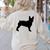 Boston Terrier Women's Sweatshirt Back Print Sand