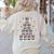 Boston Terrier Xmas Tree Lights For Men Women Boston Terrier Women's Sweatshirt Back Print Sand