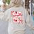 Bow Strawberry Kindergarten Is My Jam Teacher Kinder Team Women's Sweatshirt Back Print Sand
