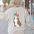 Brindle Boston Terrier Dog Patriotic Shirt USA Flag Women's Sweatshirt Back Print Sand