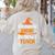 My Broom Broke So Now I Teach Halloween Teacher Women's Sweatshirt Back Print Sand