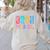 Bruh We Back Teachers Retro Back To School Boys Girls Kids Women's Sweatshirt Back Print Sand