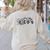 Bulldogs School Spirit Bulldog Pride Checkered Teacher Women's Sweatshirt Back Print Sand Bulldogs School Spirit Bulldog Pride Checkered Teacher Women's Sweatshirt Back Print Sand
