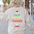 All Is Calm Said No 1st Grade Teacher Ever Christmas Teacher Women's Sweatshirt Back Print Sand