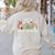 All Is Calm Said No Teacher Ever Teacher Christmas Women's Sweatshirt Back Print Sand