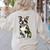 Camo Boston Terrier Pet Owner Camouflage Dog Lover Women's Sweatshirt Back Print Sand
