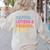 Capital Letters And Periods Bruh Teacher Bruh Teache Women's Sweatshirt Back Print Sand