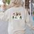 Christmas Boston Terrier Santa Dog Lover Women's Sweatshirt Back Print Sand